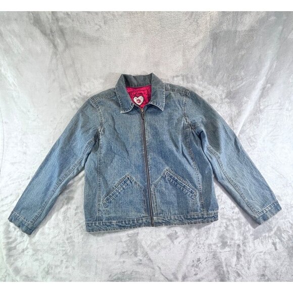 Chico's Jean Jacket Women's 1 US small Anniversary Collection Parrot Beaded - Picture 10 of 14